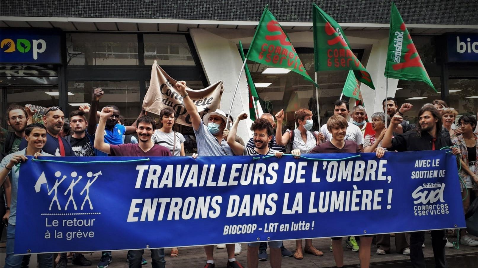Face à Biocoop, la grève qui rassemble