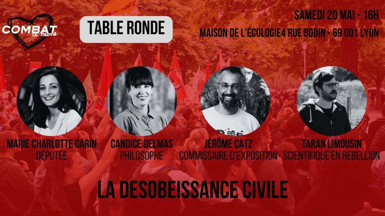 Désobéissance civile : Rendez-vous à Lyon le 20 mai !